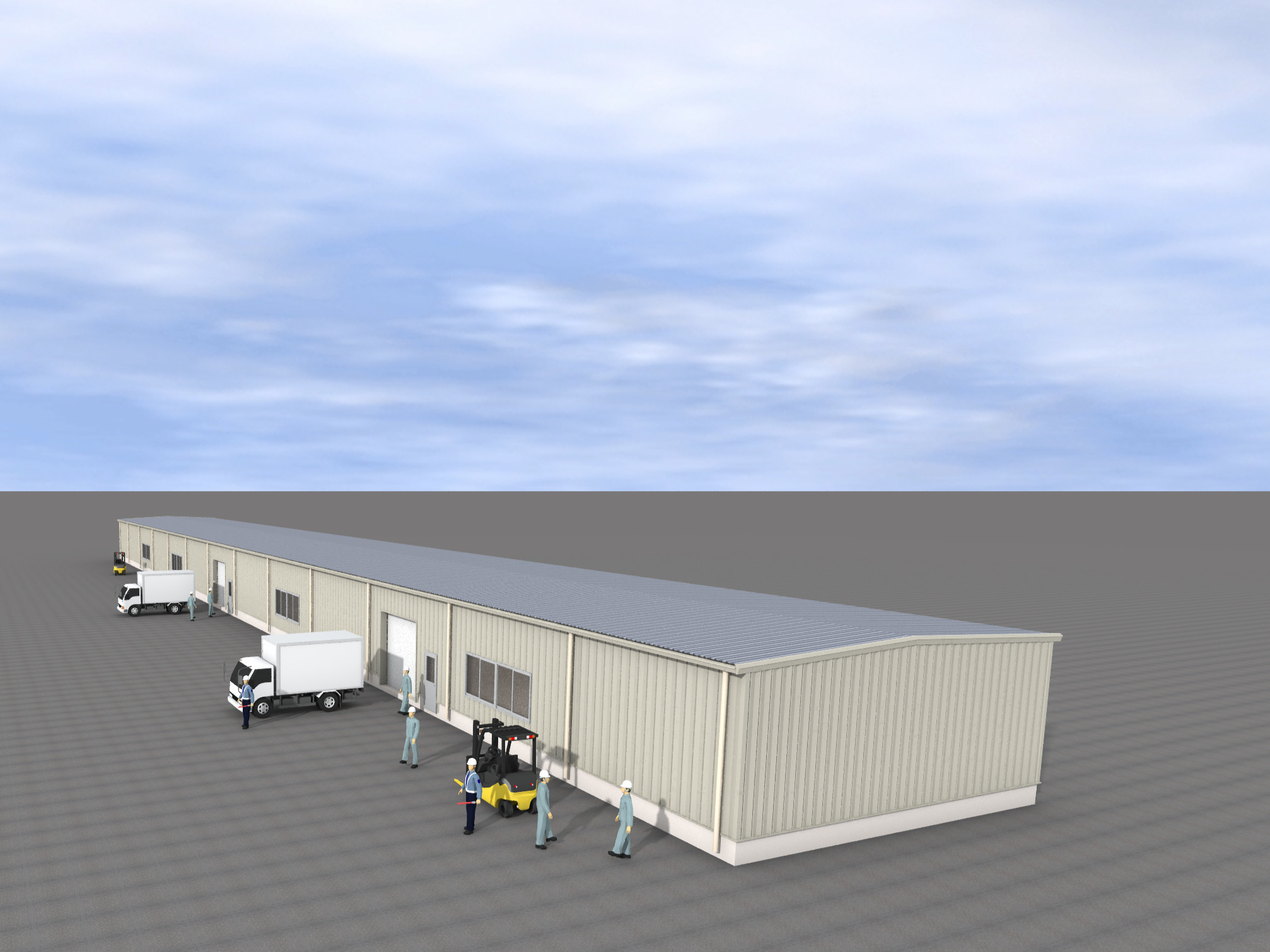 800㎡(10×80×H4)の建物イメージ