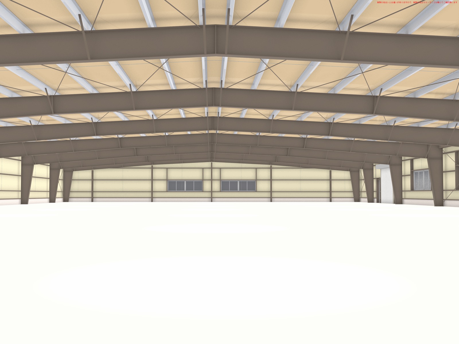 1,800㎡(30×60×H4)の内観