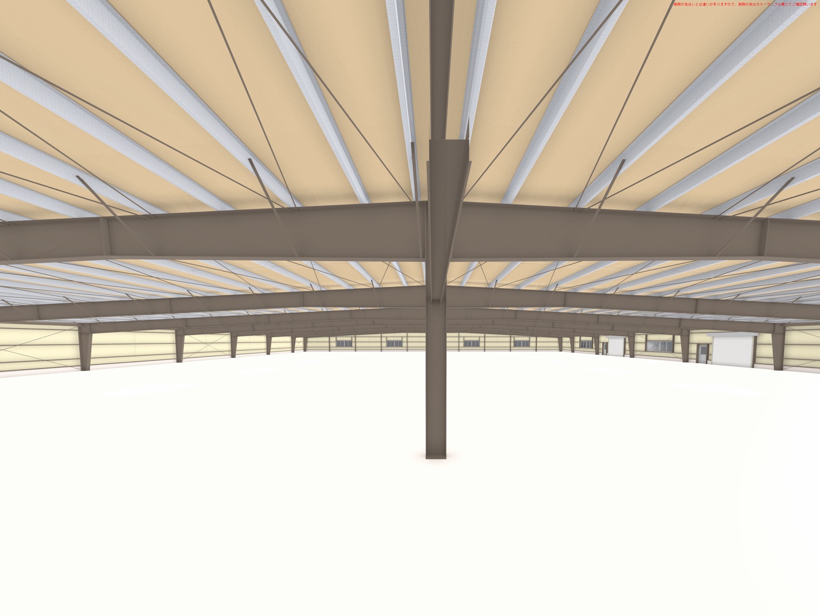 3,600㎡(60×60×H4)の内観